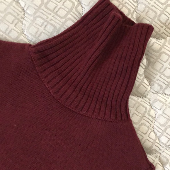 Oversized Burgundy turtleneck sweater red dress 🔥 - Picture 5 of 6